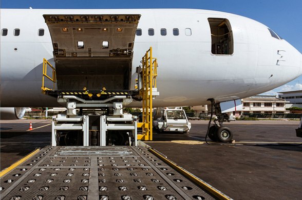 Freight loading onto an aircraft