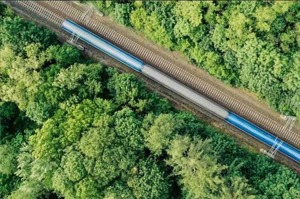 Railway from the air