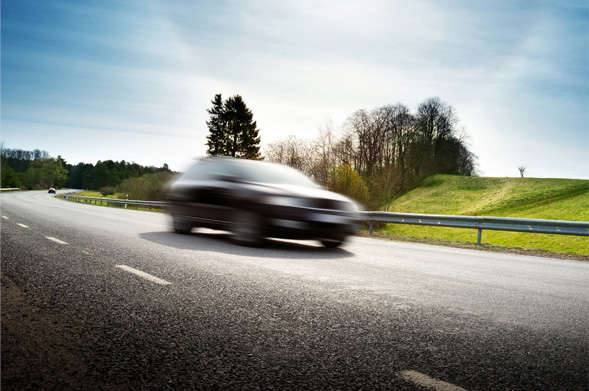 car on a road