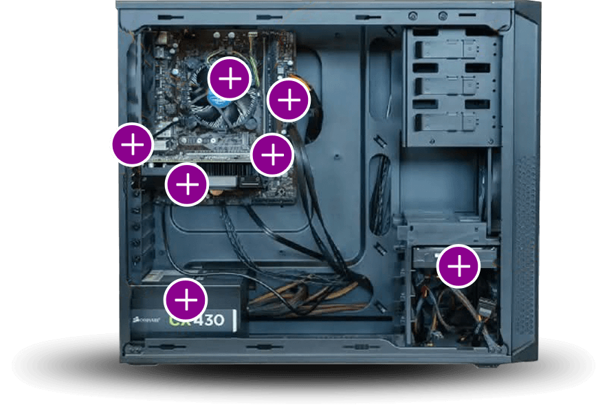 Inside of a computer